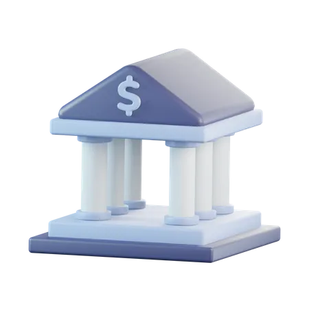 Bank  3D Icon