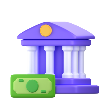 Bank  3D Icon