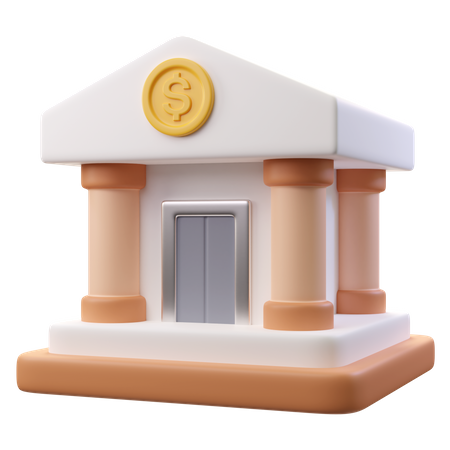 Bank  3D Icon