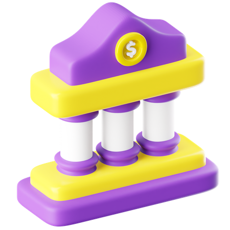 Bank  3D Icon