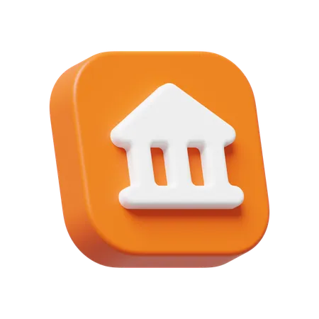 Bank  3D Icon