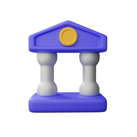 Bank  3D Icon