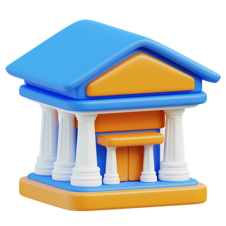 Bank  3D Icon