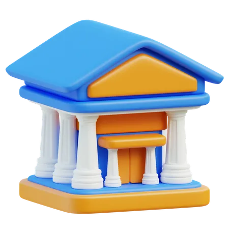 Bank  3D Icon