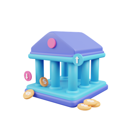 Bank  3D Icon