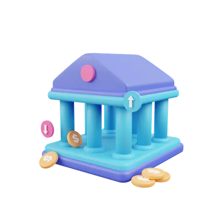 Bank  3D Icon