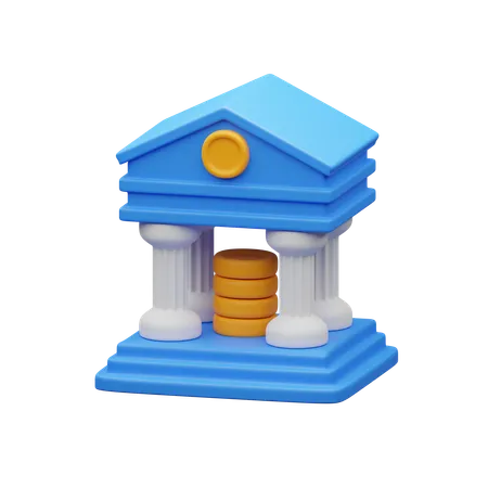 Bank  3D Icon