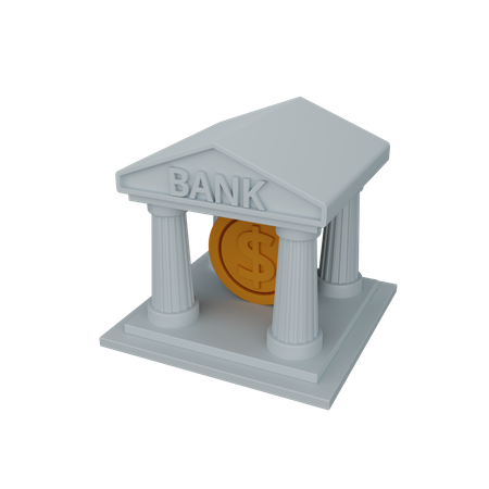 Bank  3D Icon