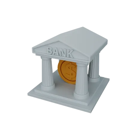 Bank  3D Icon