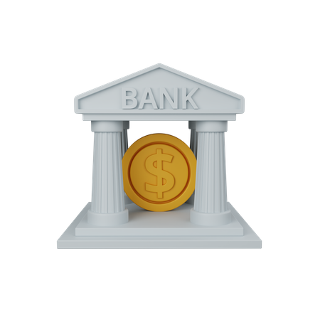 Bank  3D Icon