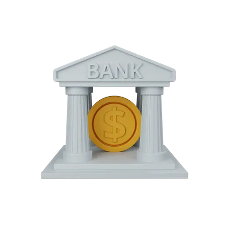 Bank  3D Icon