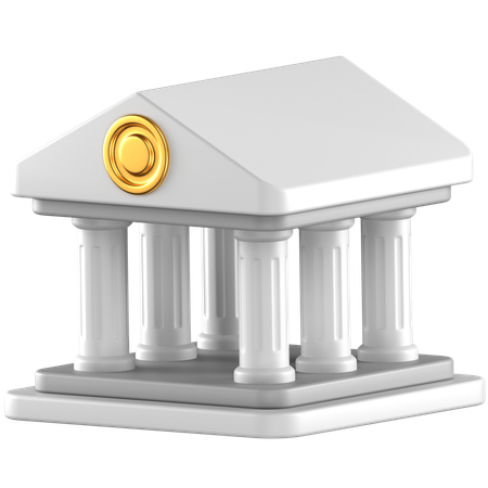 Bank  3D Icon