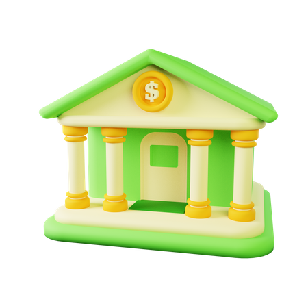 Bank  3D Icon