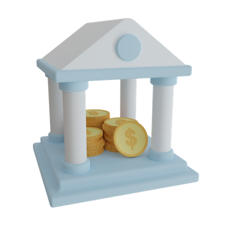 Bank  3D Icon