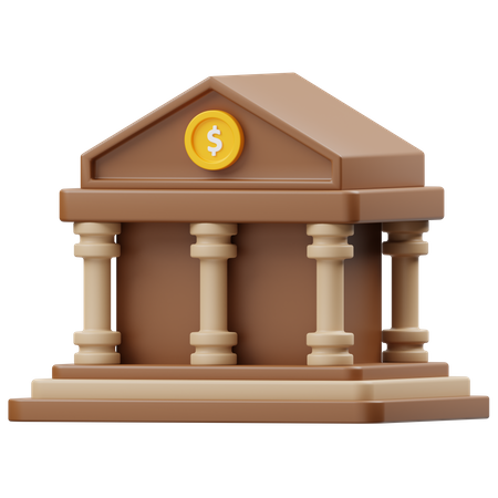 Bank  3D Icon