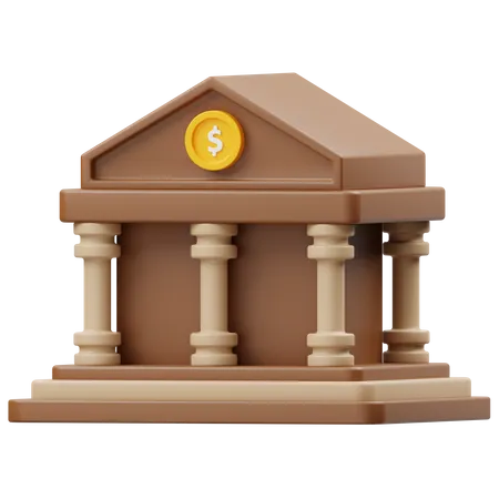 Bank  3D Icon