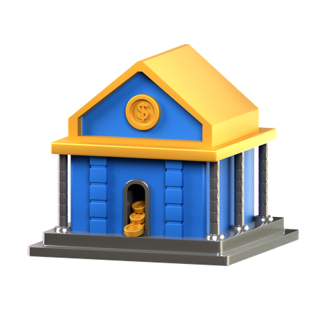 Bank  3D Icon