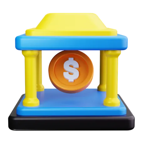 Bank  3D Icon