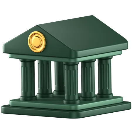 Bank  3D Icon