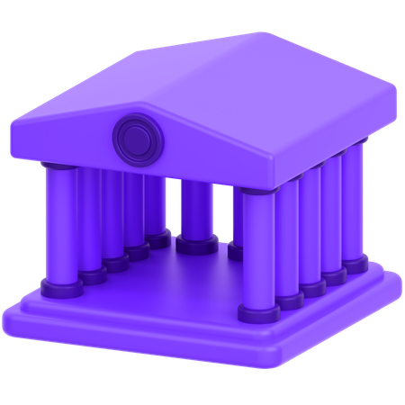 Bank  3D Icon