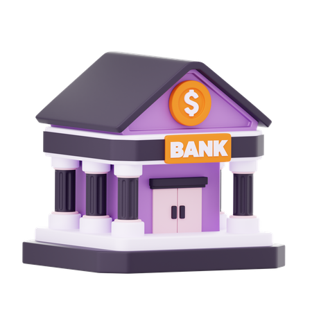 Bank  3D Icon