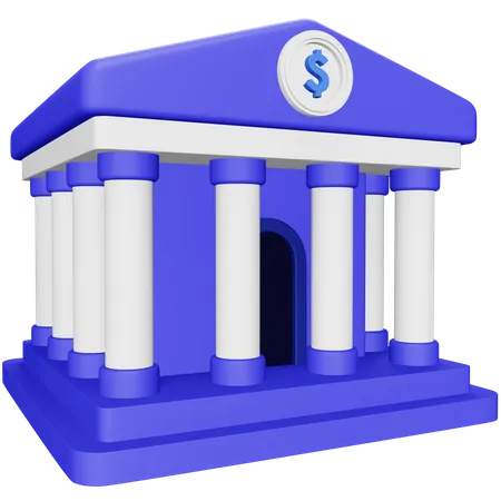 Bank  3D Icon