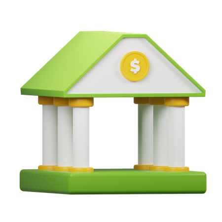 Bank  3D Icon