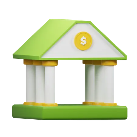 Bank  3D Icon