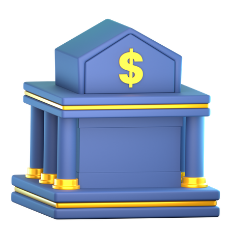 Bank  3D Icon