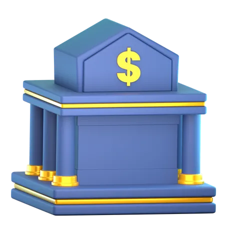 Bank  3D Icon