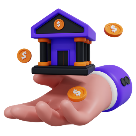 Bank  3D Icon