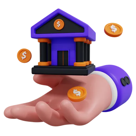 Bank  3D Icon