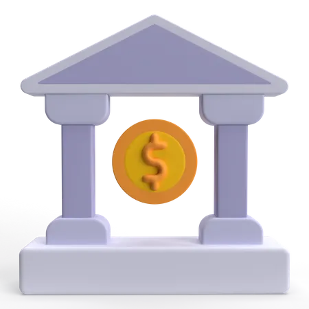 Bank  3D Icon