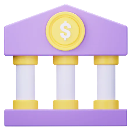 Bank  3D Icon