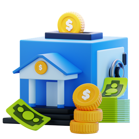 Bank  3D Icon