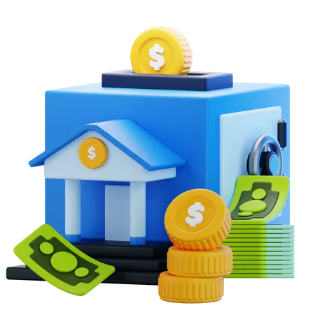 Bank  3D Icon