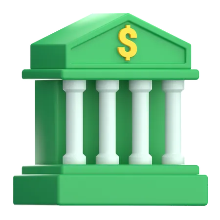 Bank  3D Icon