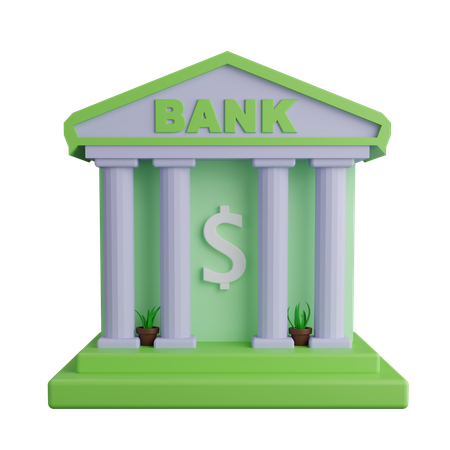 Bank  3D Icon