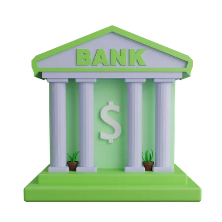 Bank  3D Icon