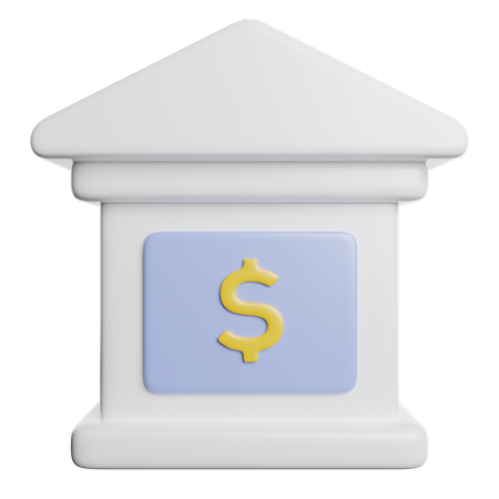 Bank  3D Icon