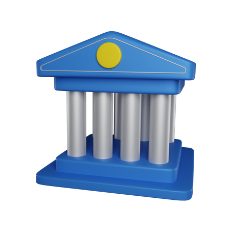 Bank  3D Icon