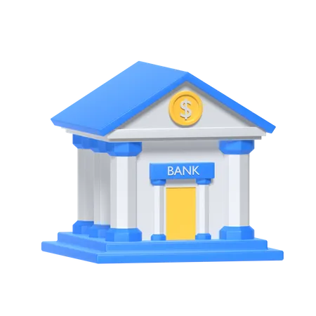 Bank  3D Icon