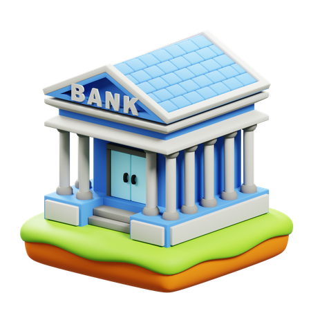 Bank  3D Icon