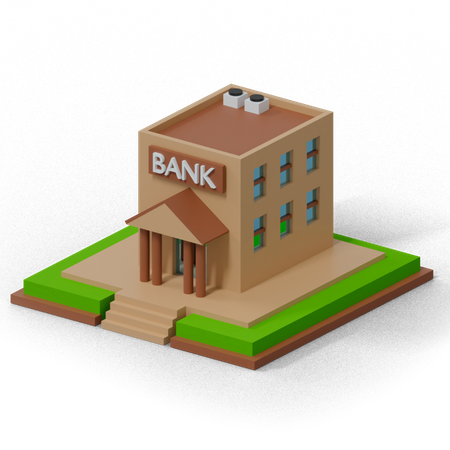 Bank  3D Icon