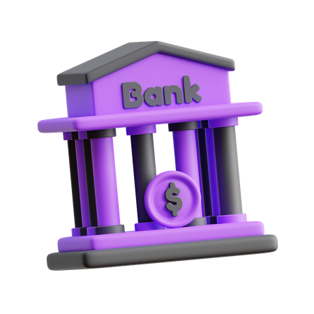 Bank  3D Icon