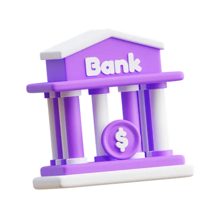 Bank  3D Icon