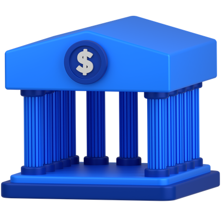 Bank  3D Icon