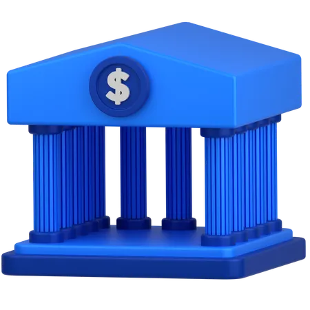 Bank  3D Icon