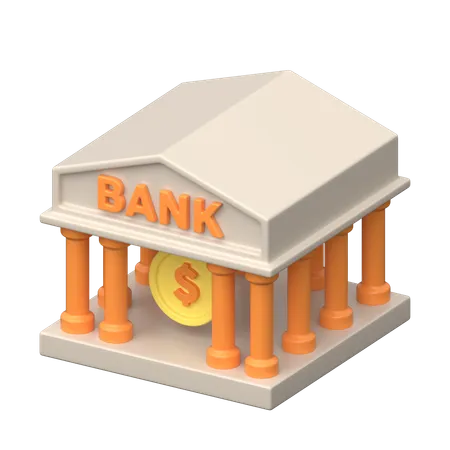 Bank  3D Icon