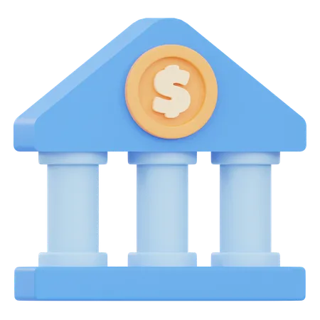 Bank  3D Icon